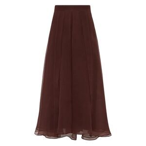 Brunello Cucinelli Women Long Silk Skirt
